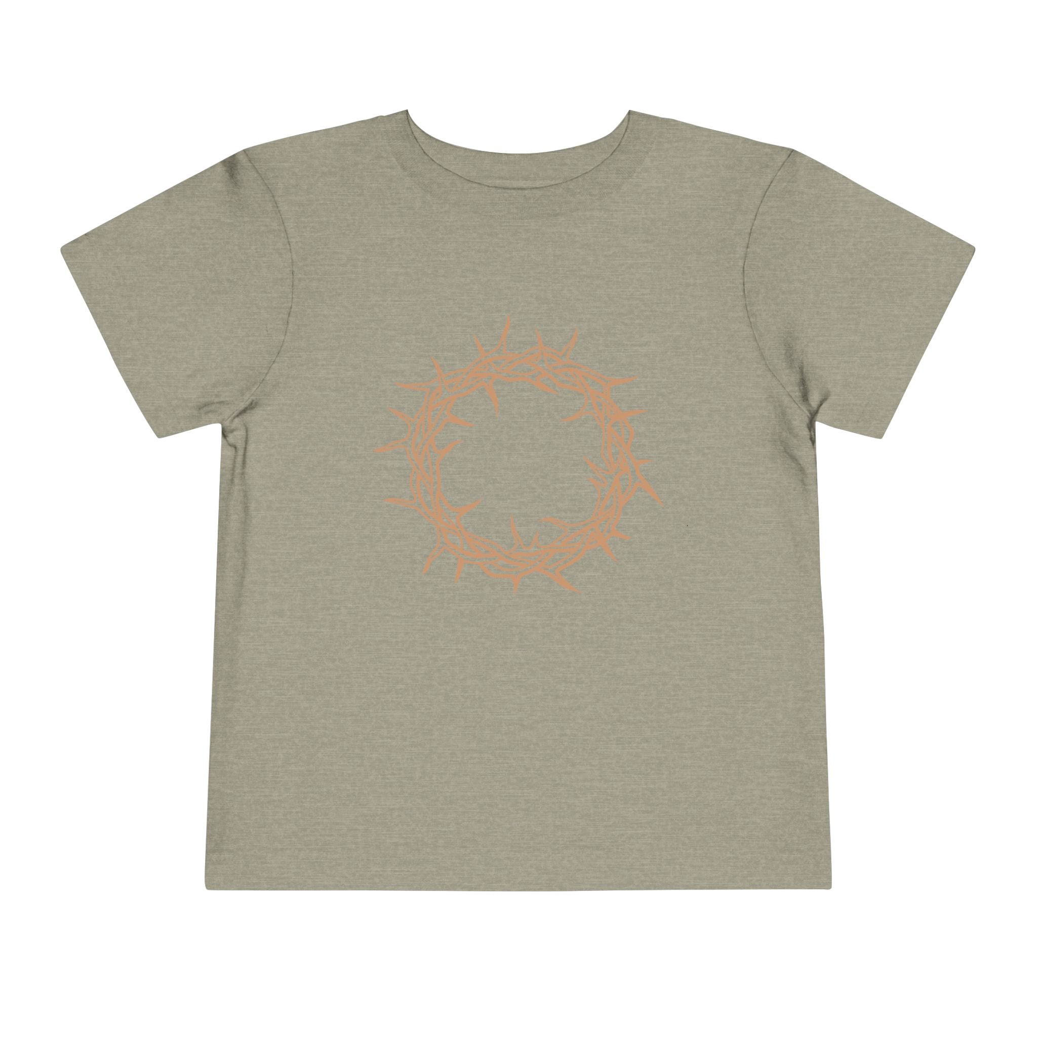 Toddler T-Shirt -- Christian Theme -- Crown of Thorns (Light Red)