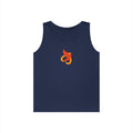 Heavy Cotton Tank Top -- Christian Theme -- Holy Spirit Dove Heart Flame