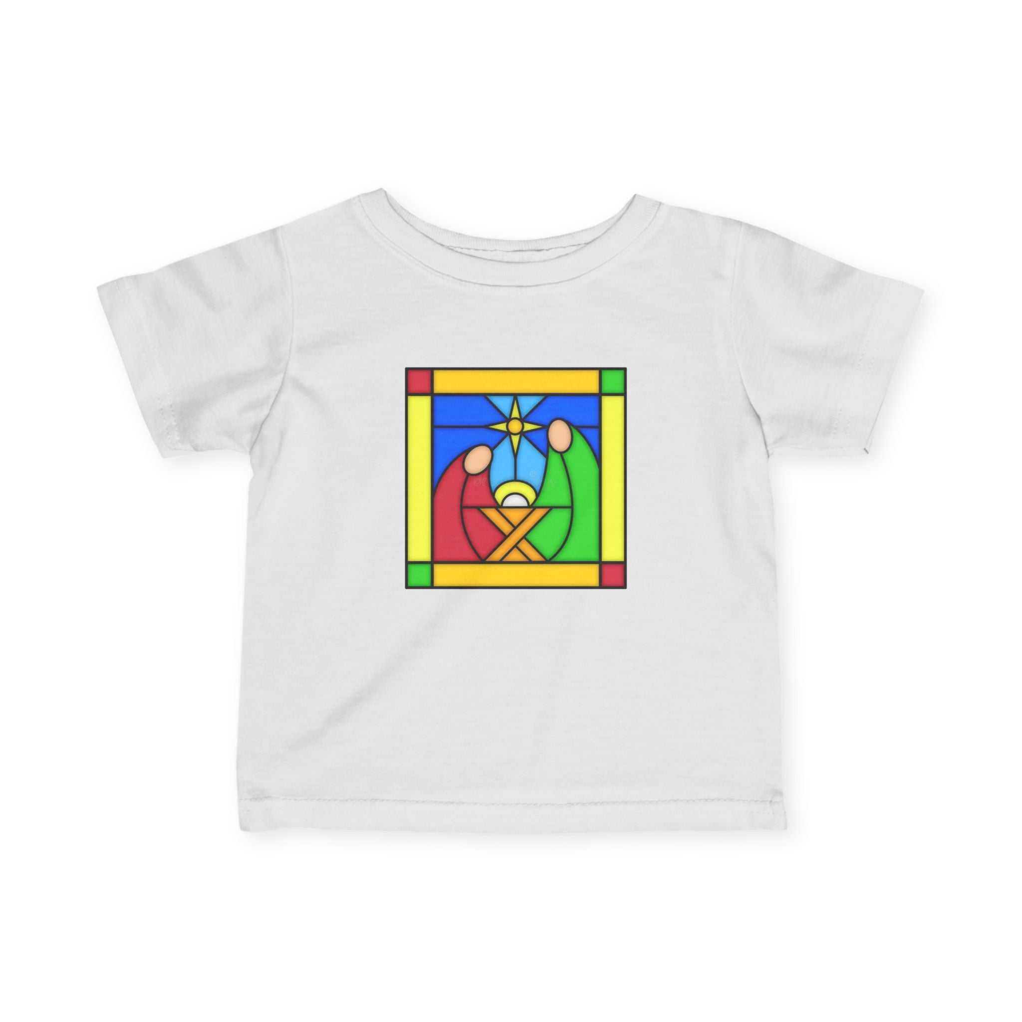 Infant Tee Shirt -- Christian Theme -- Jesus Nativity