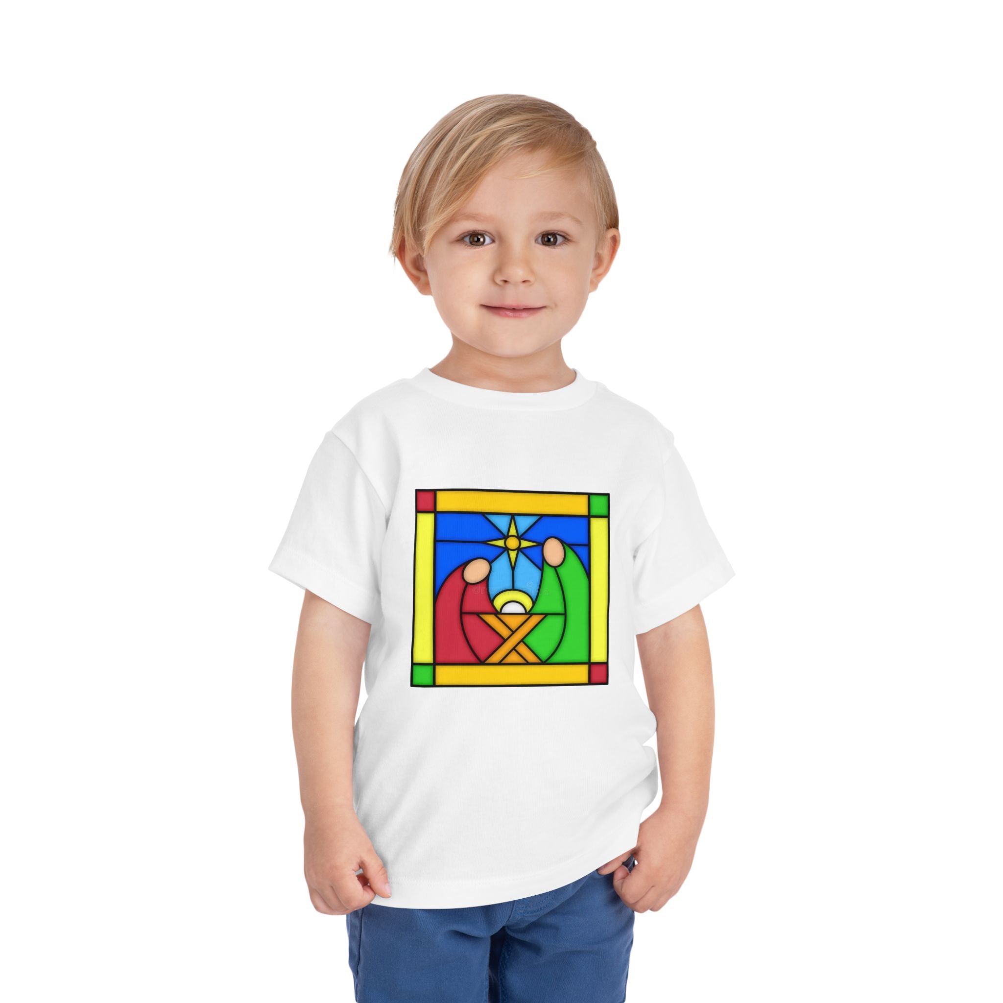 Toddler T Shirt -- Christian Theme -- Jesus Nativity