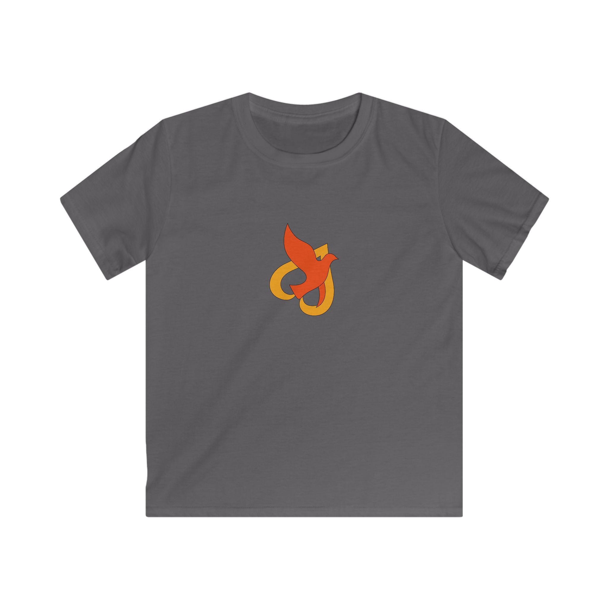 Kids T-Shirt -- Christian Theme -- Holy Spirit Dove Heart Flame