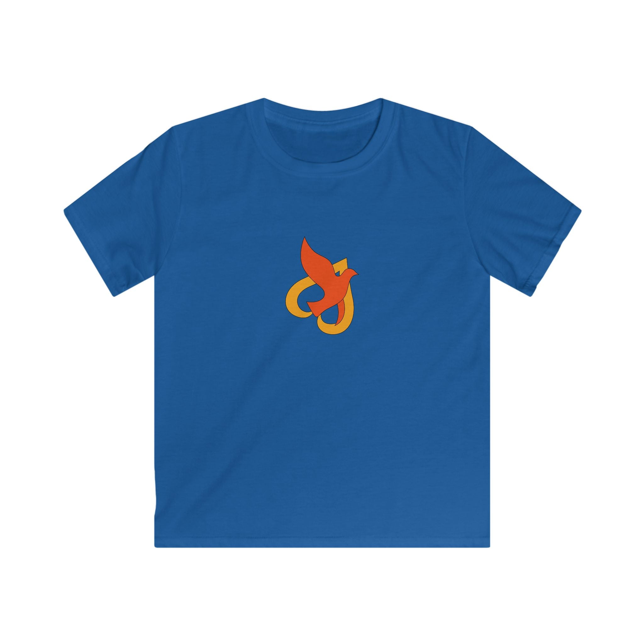 Kids T-Shirt -- Christian Theme -- Holy Spirit Dove Heart Flame
