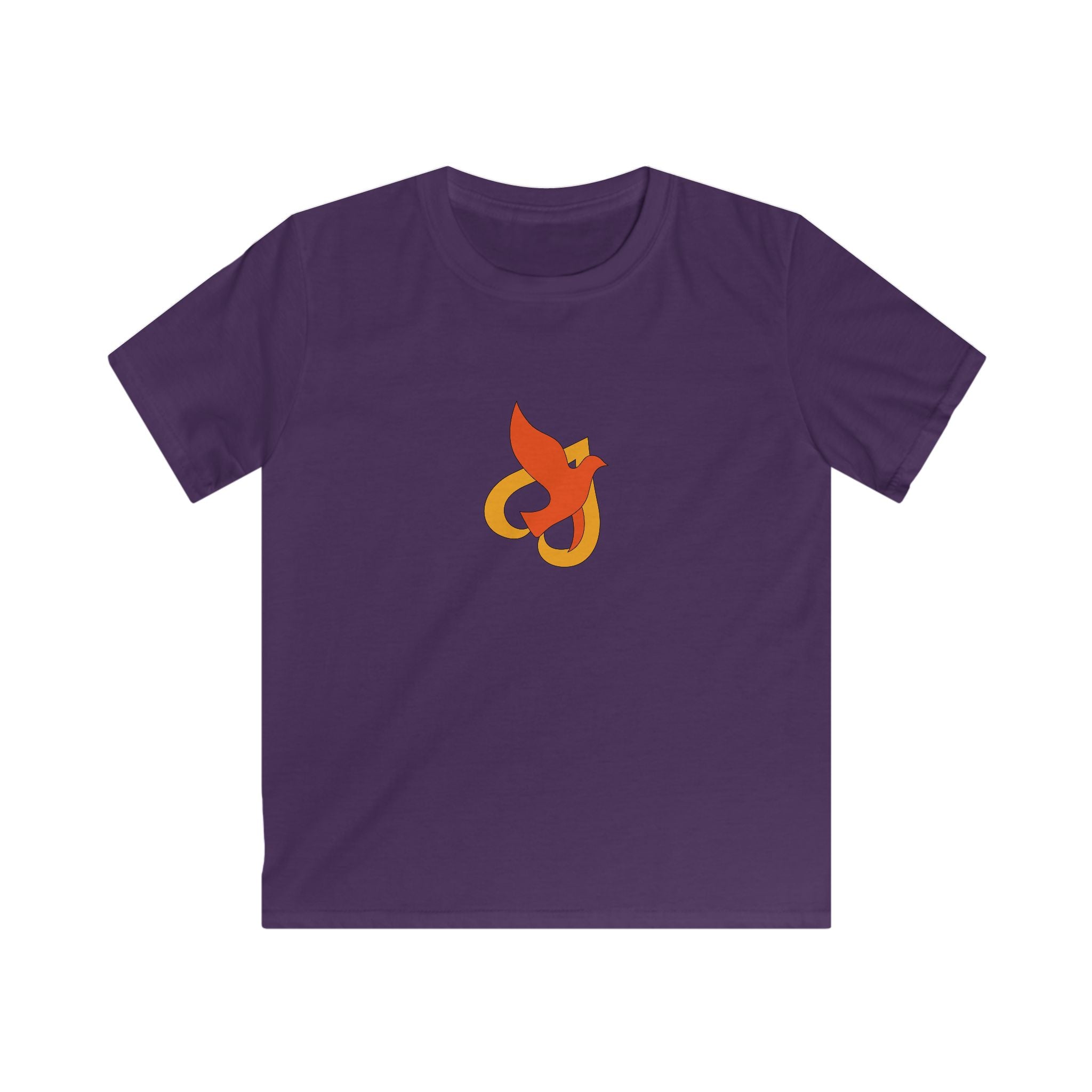 Kids T-Shirt -- Christian Theme -- Holy Spirit Dove Heart Flame