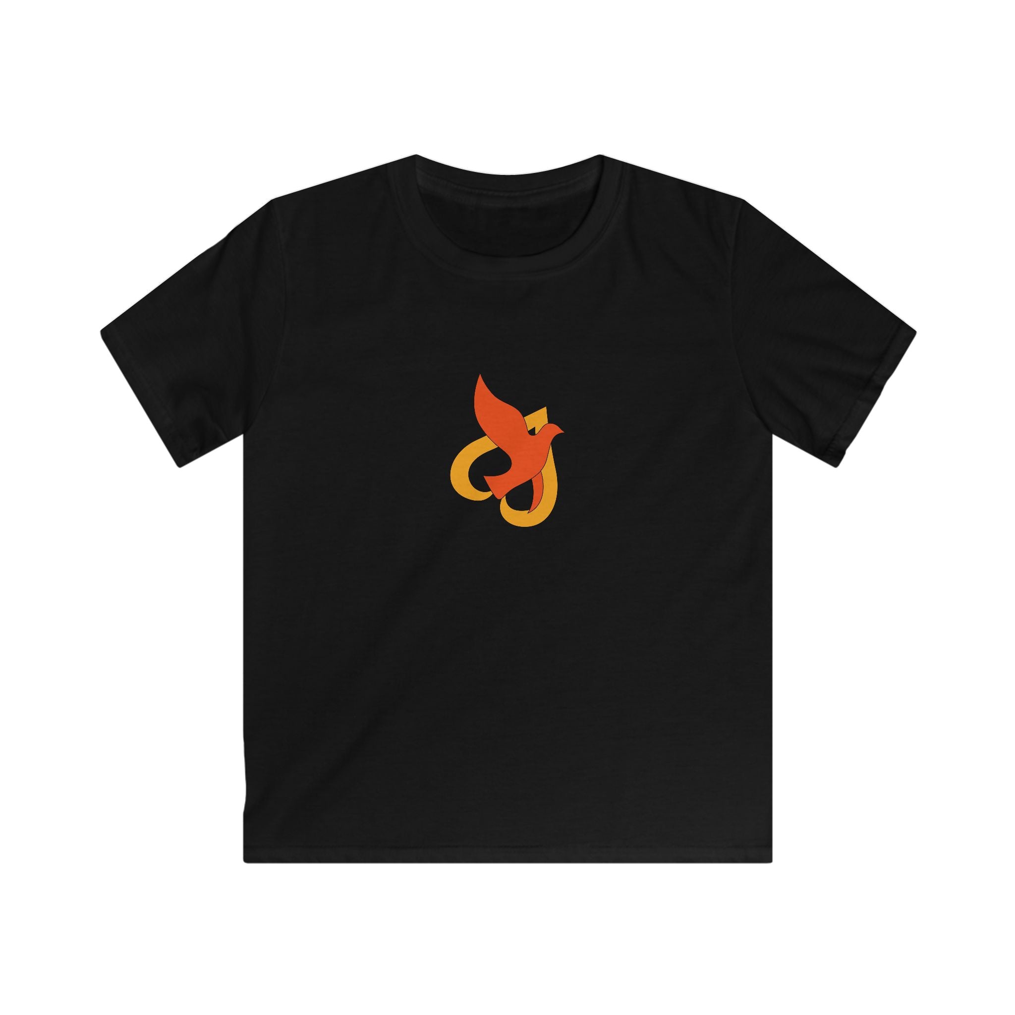 Kids T-Shirt -- Christian Theme -- Holy Spirit Dove Heart Flame