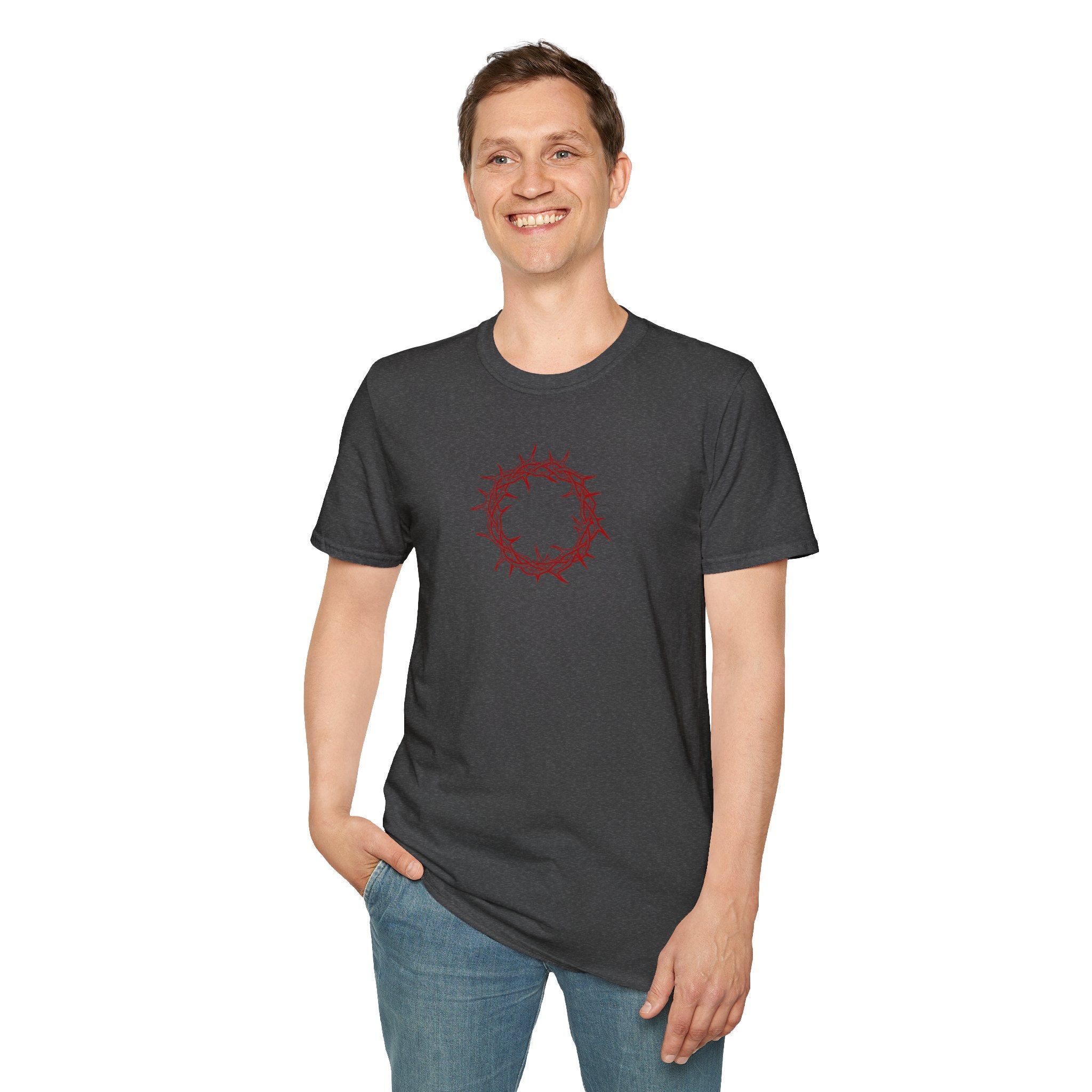 Softstyle T-Shirt -- Christian Theme -- Crown of Thorns (Red)