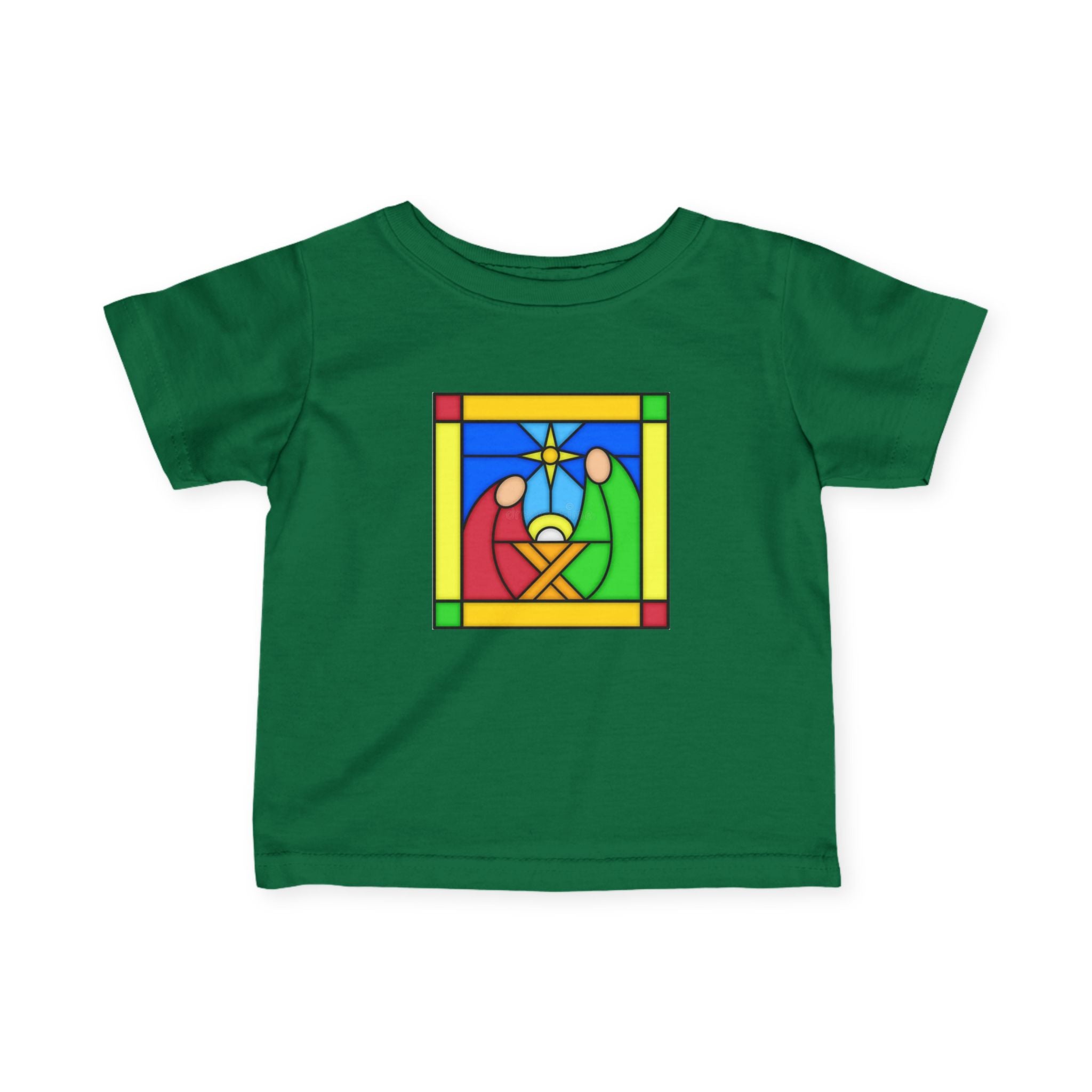 Infant Tee Shirt -- Christian Theme -- Jesus Nativity