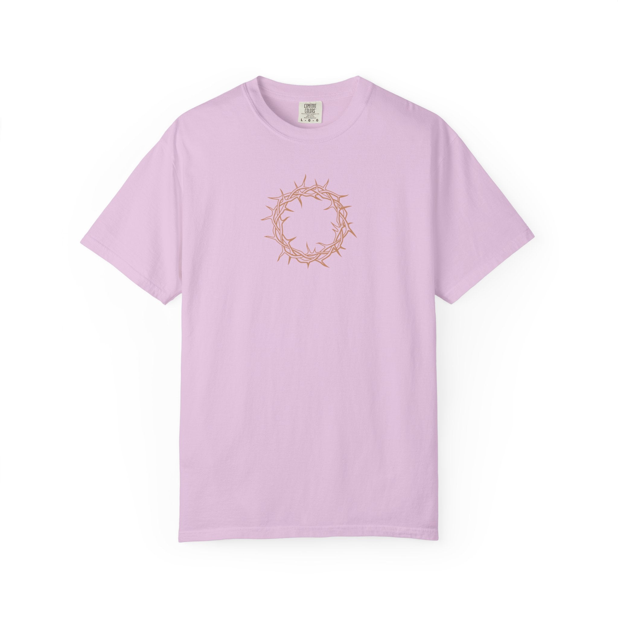 Relaxed T-Shirt -- Christian Theme -- Crown of Thorns (Light Red)