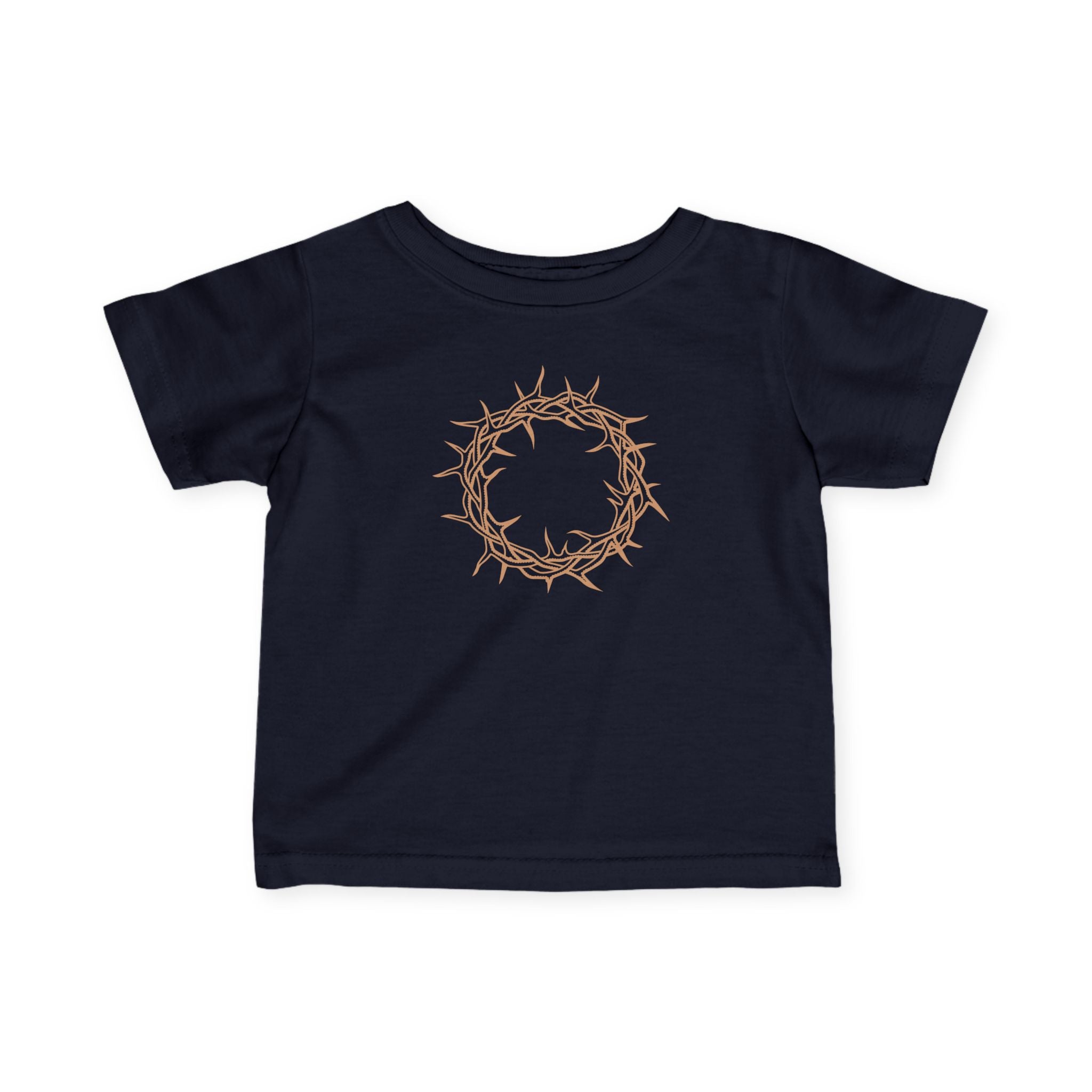 Infant T-Shirt -- Christian Theme -- Crown of Thorns (Light Red)