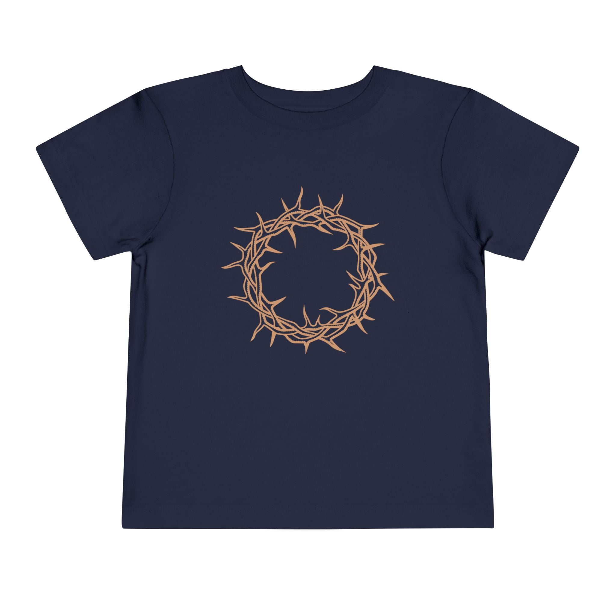 Toddler T-Shirt -- Christian Theme -- Crown of Thorns (Light Red)