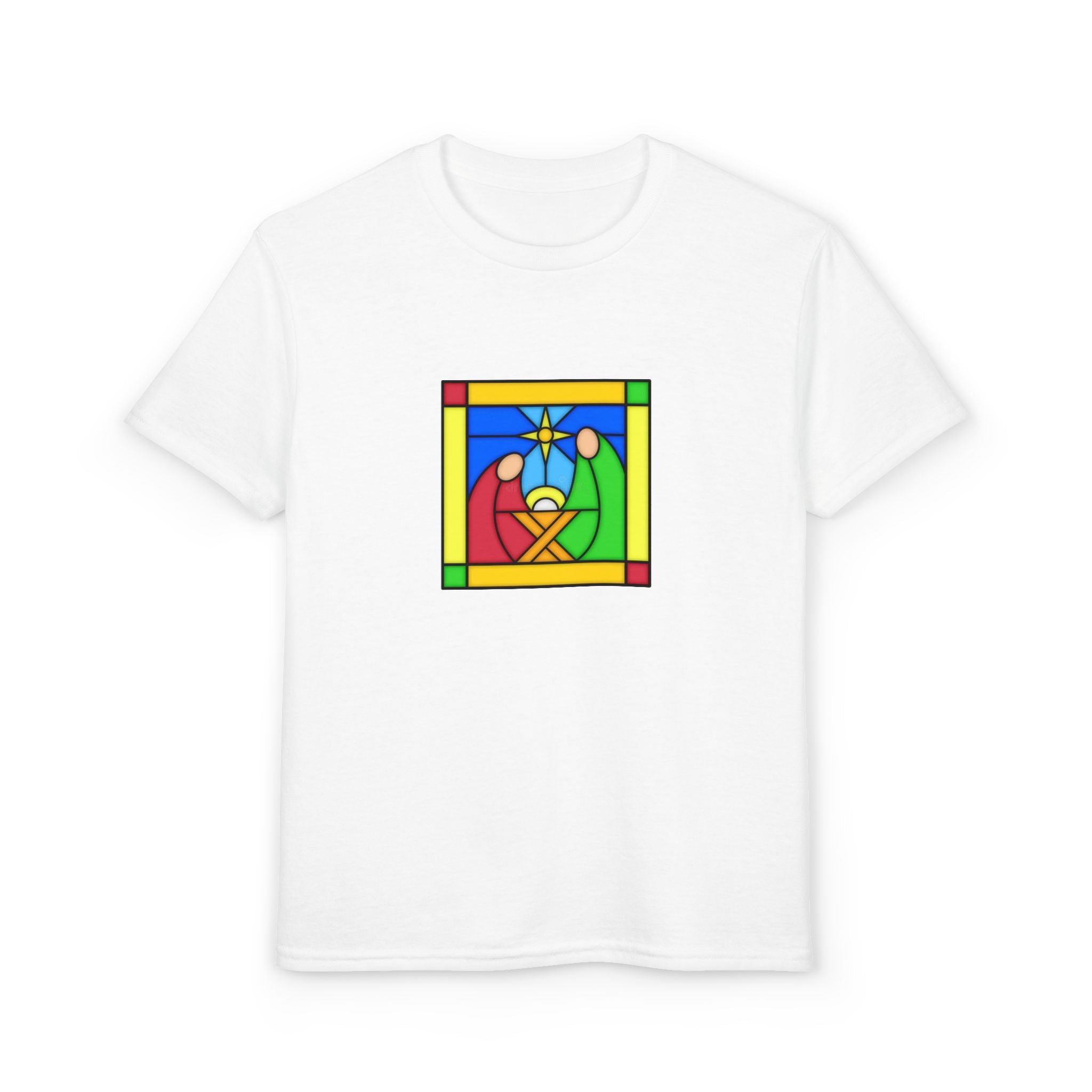 Kids T-Shirt -- Christian Theme -- Jesus Nativity