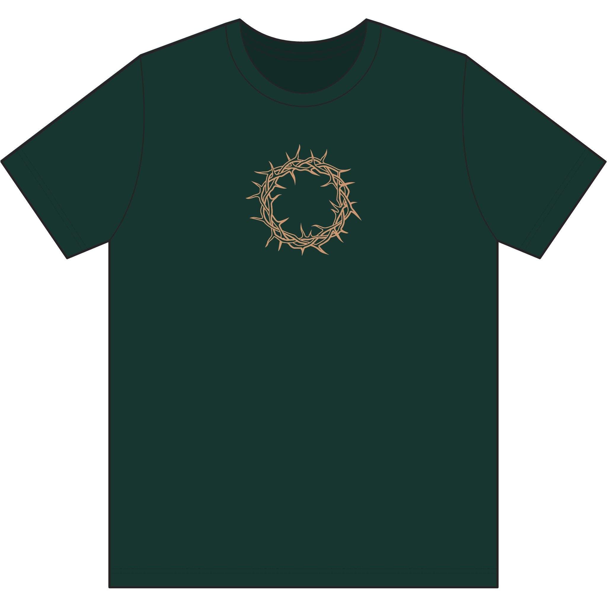 Performance T-Shirt -- Christian Theme -- Crown of Thorns (Light Red)
