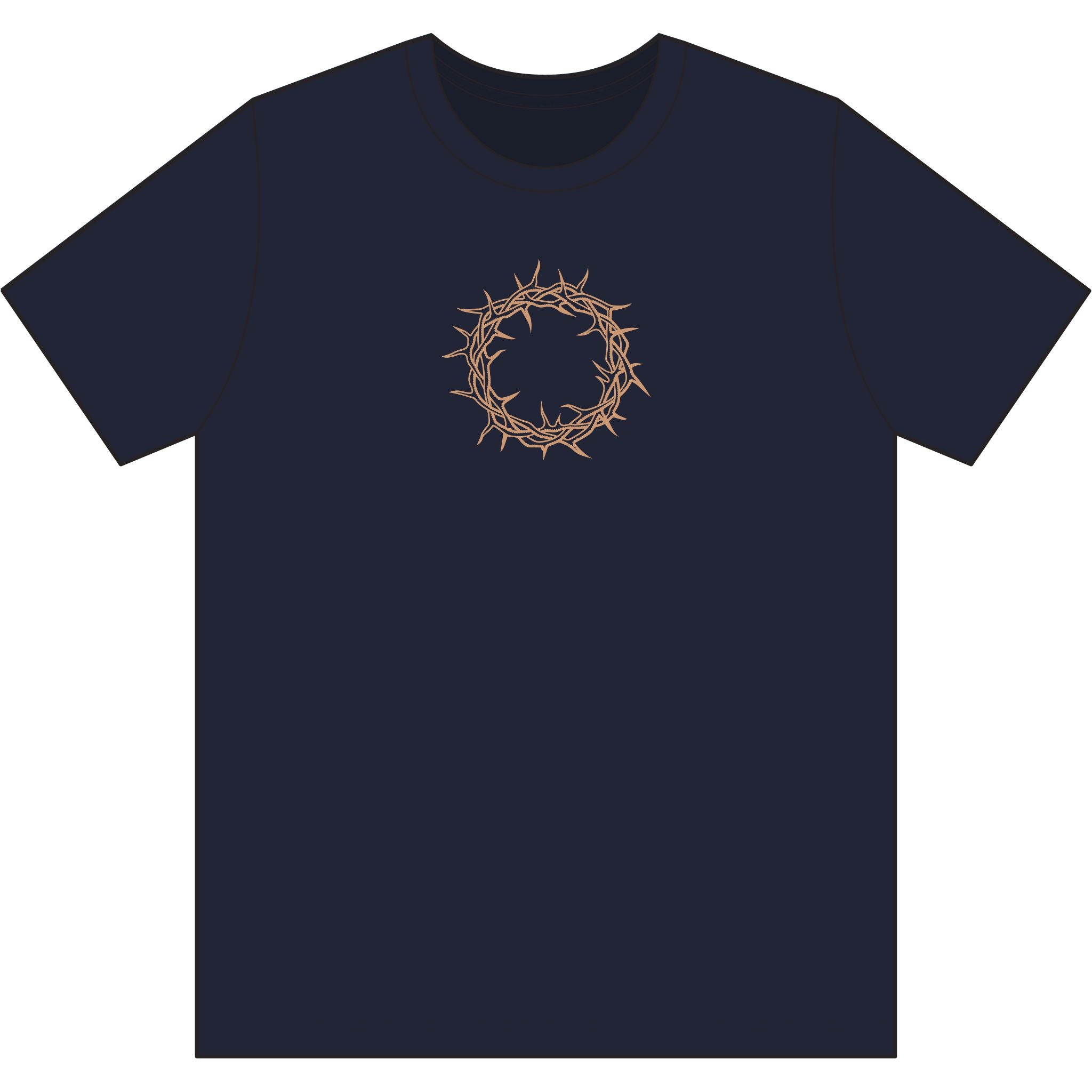 Performance T-Shirt -- Christian Theme -- Crown of Thorns (Light Red)