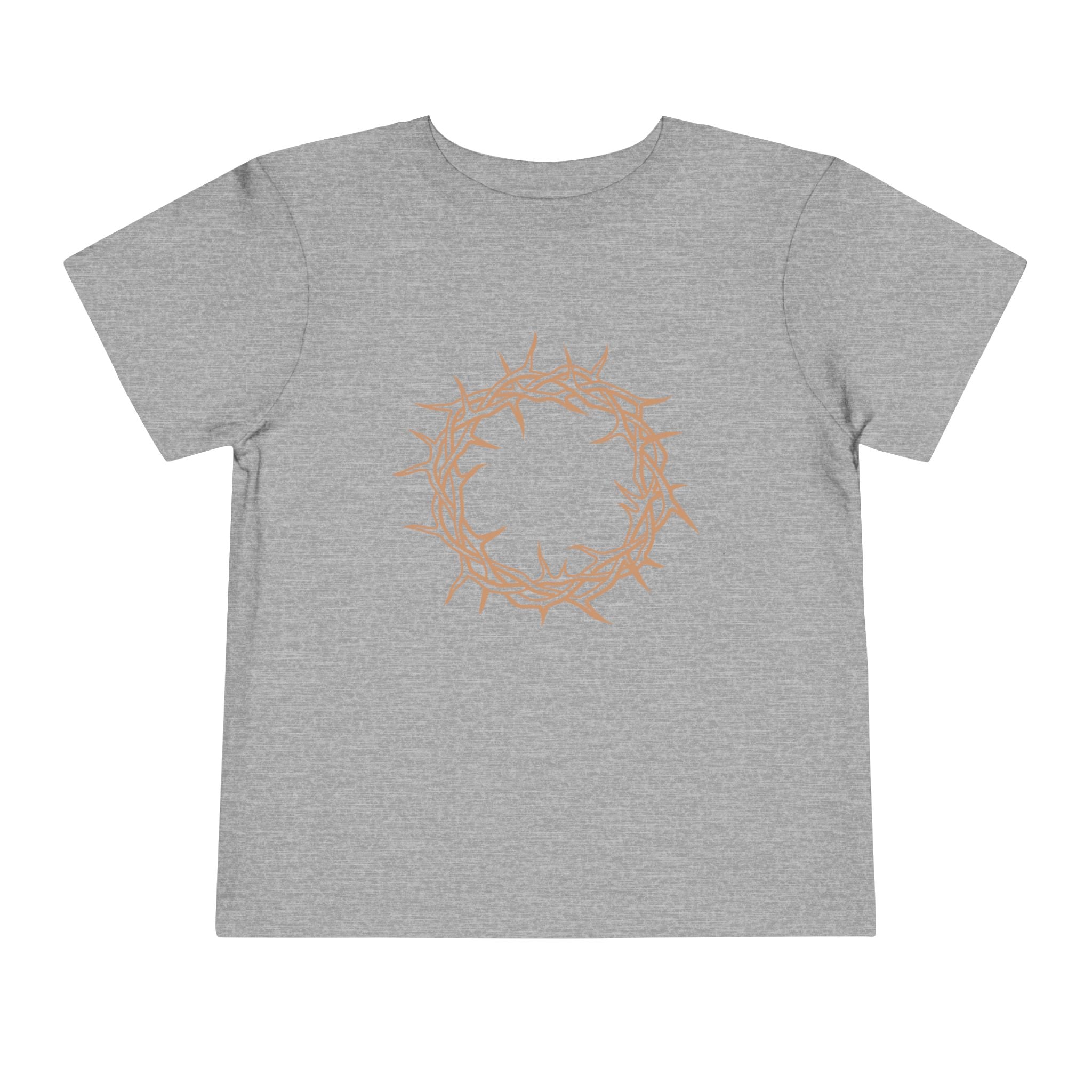 Toddler T-Shirt -- Christian Theme -- Crown of Thorns (Light Red)