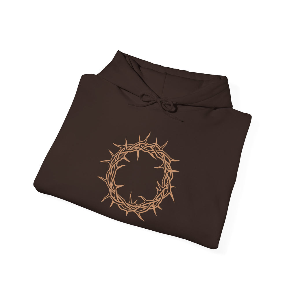 Hoodie -- Christian Theme -- Crown of Thorns (Light Red)