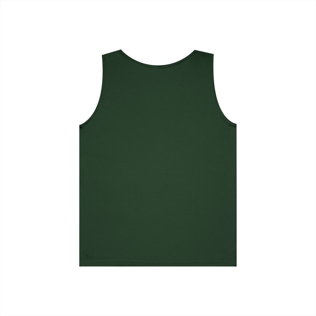Heavy Cotton Tank Top -- Christian Theme -- Holy Spirit Dove Heart Flame