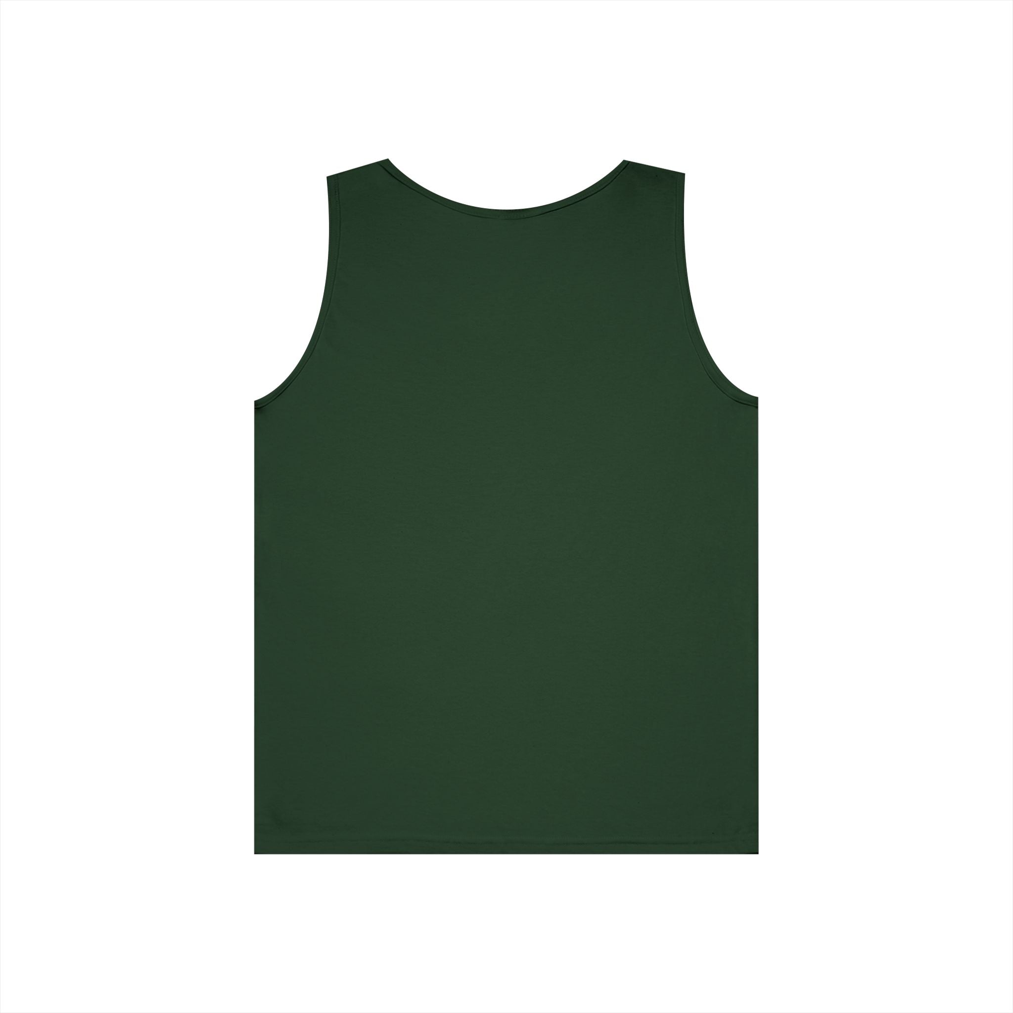 Heavy Cotton Tank Top -- Christian Theme -- Holy Spirit Dove Heart Flame
