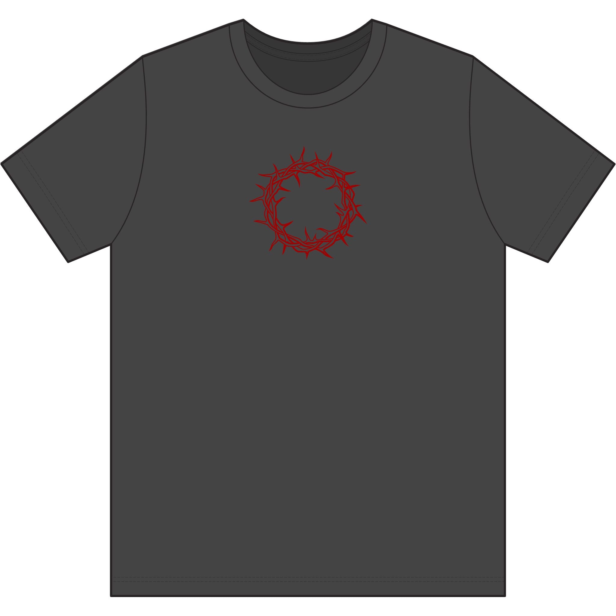 Performance T-Shirt -- Christian Theme -- Crown of Thorns (Red)
