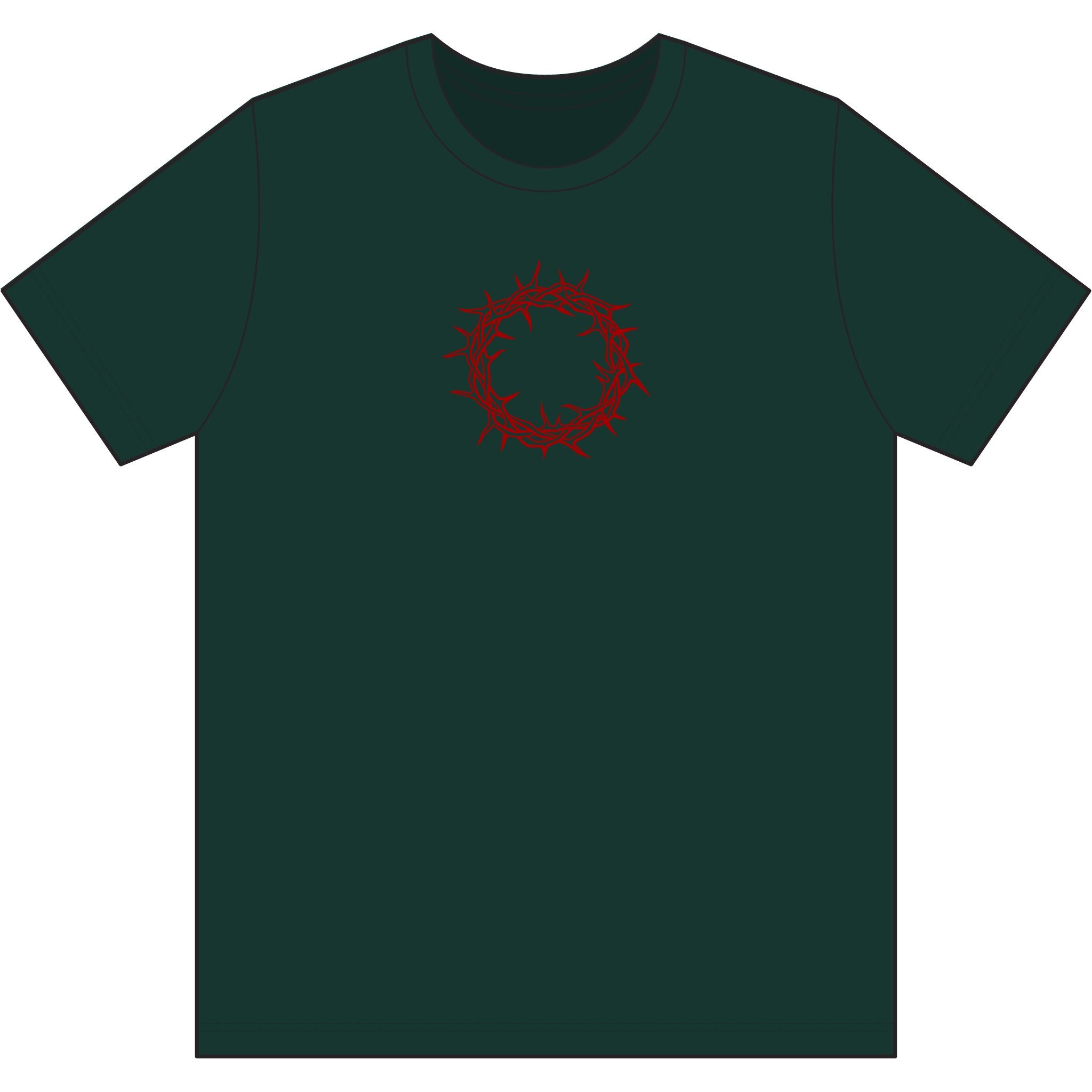 Performance T-Shirt -- Christian Theme -- Crown of Thorns (Red)