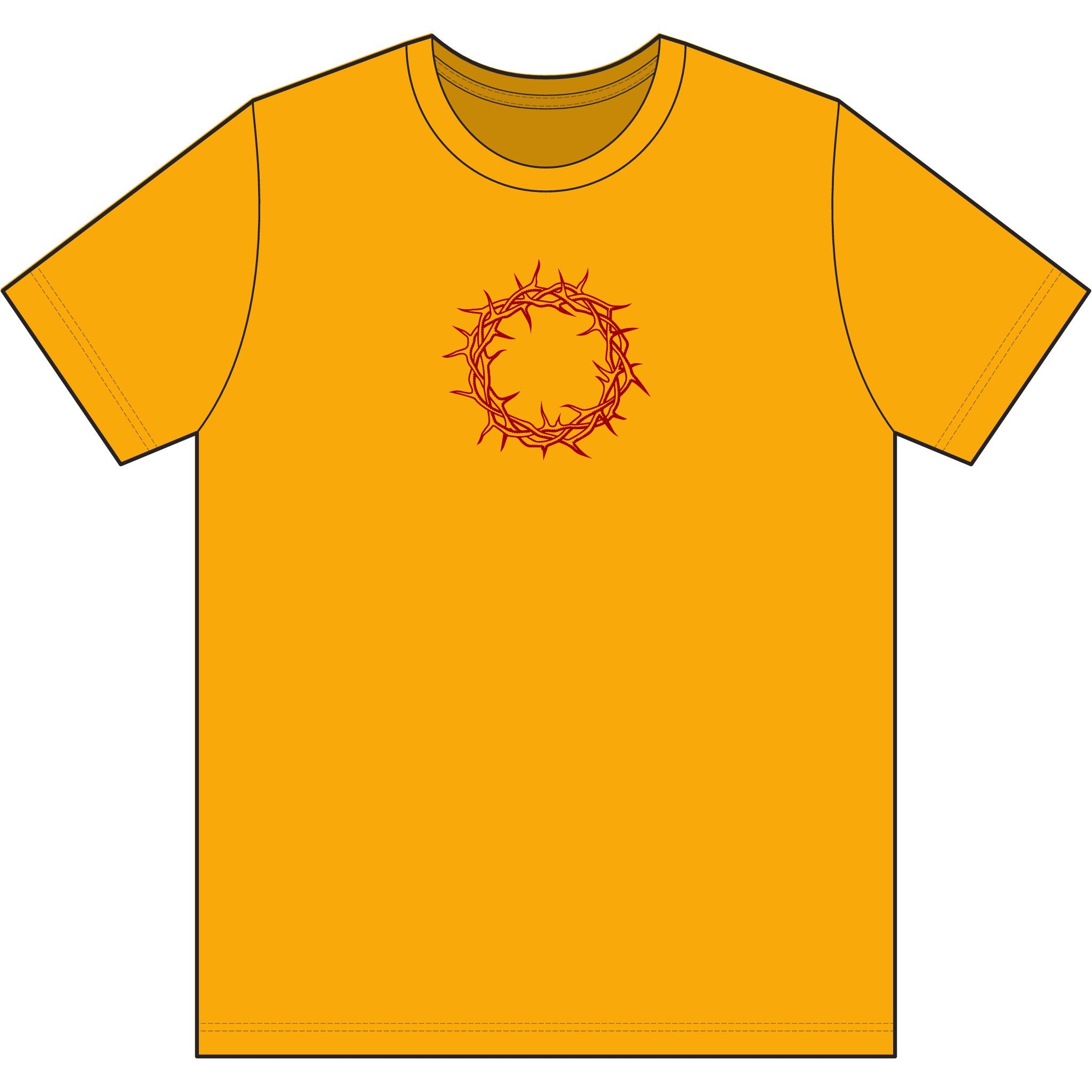 Performance T-Shirt -- Christian Theme -- Crown of Thorns (Red)