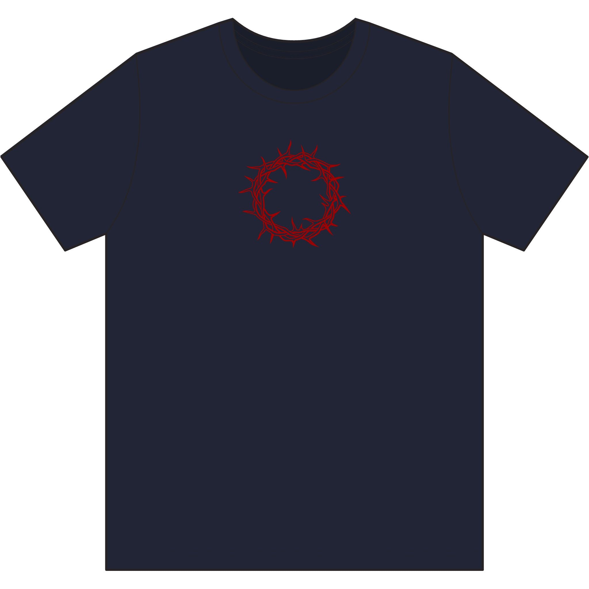 Performance T-Shirt -- Christian Theme -- Crown of Thorns (Red)
