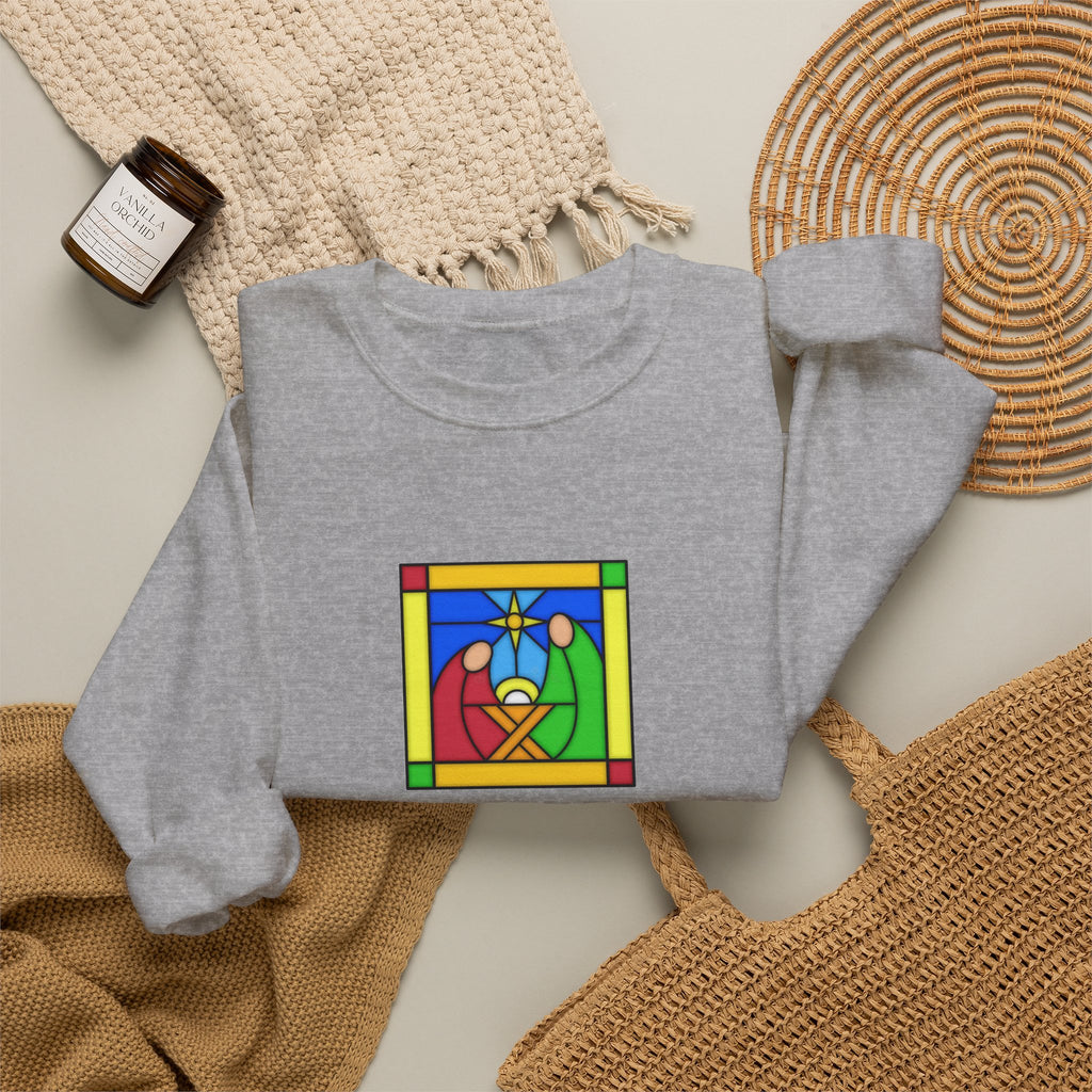 Crewneck Sweatshirt -- Christian Theme -- Jesus Nativity