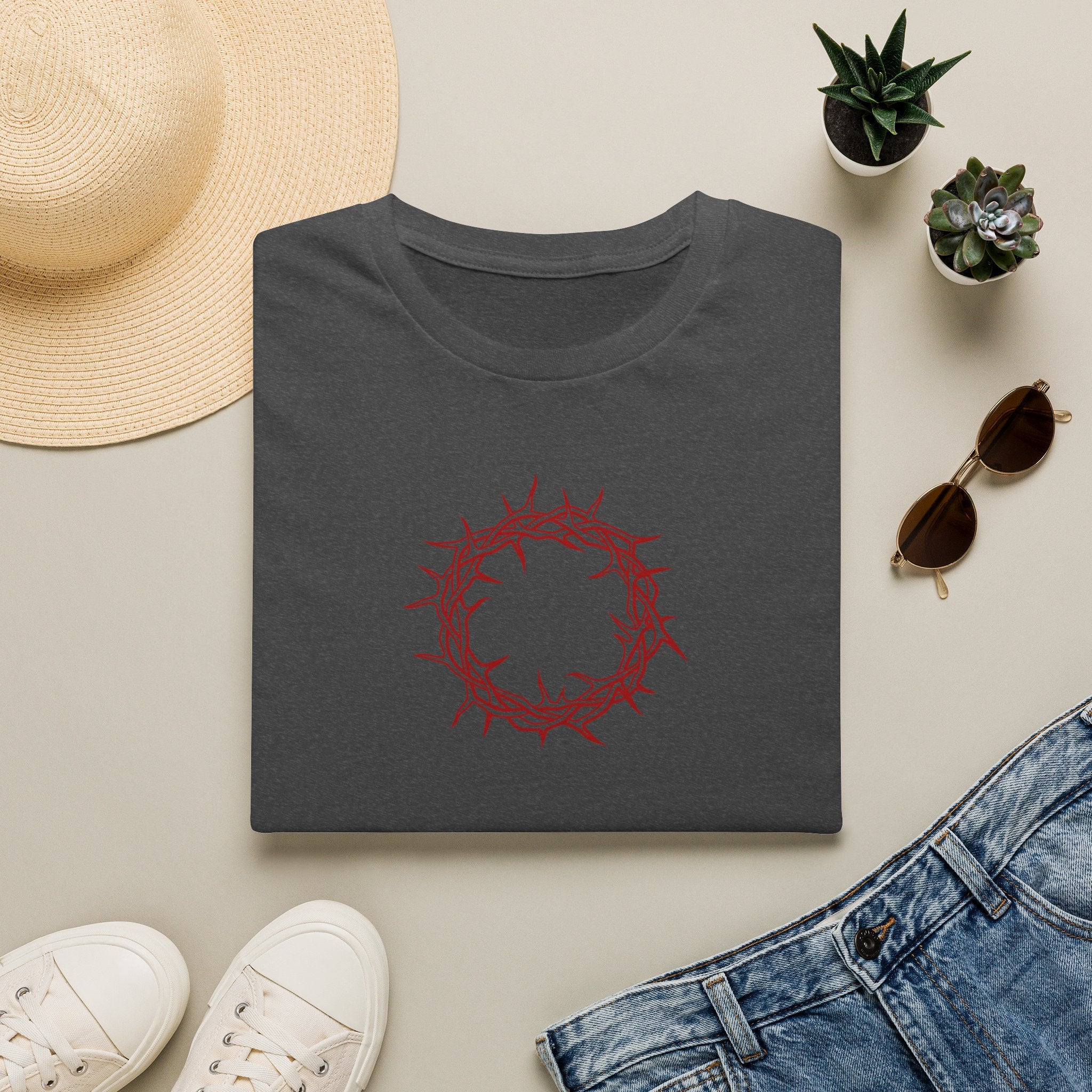 Softstyle T-Shirt -- Christian Theme -- Crown of Thorns (Red)