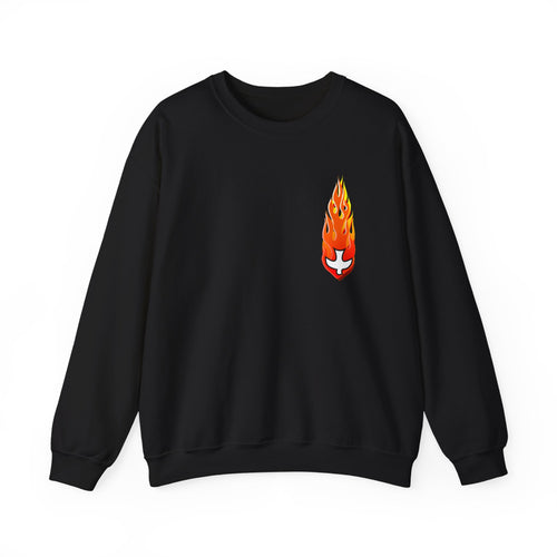 Crewneck Sweatshirt -- Christian Theme -- Holy Spirit Dove Flame