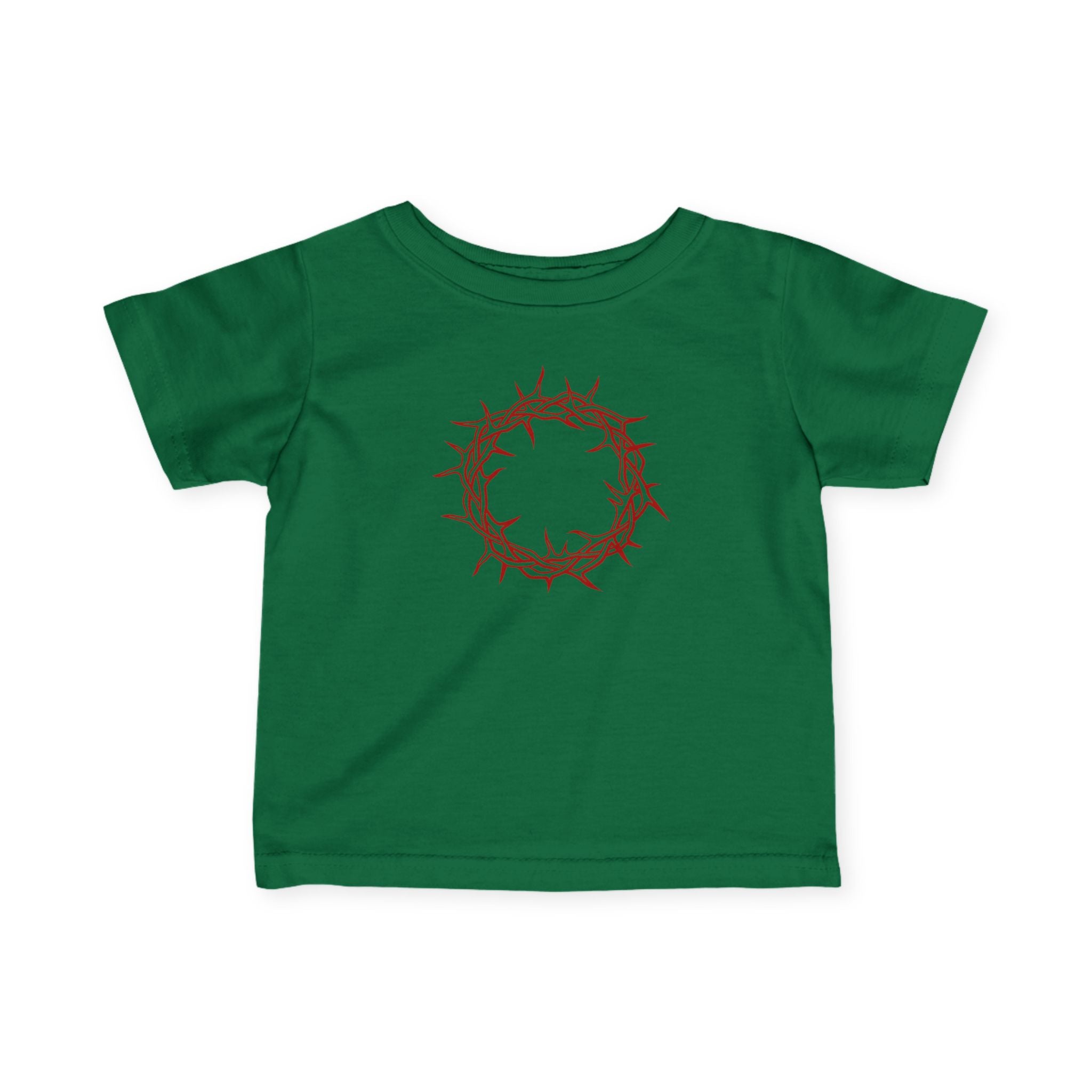 Infant T-Shirt -- Christian Theme -- Crown of Thorns (Red)