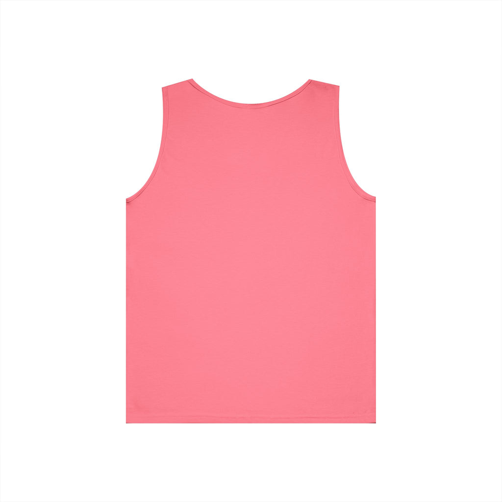 Heavy Cotton Tank Top -- Christian Theme -- Holy Spirit Dove Heart Flame