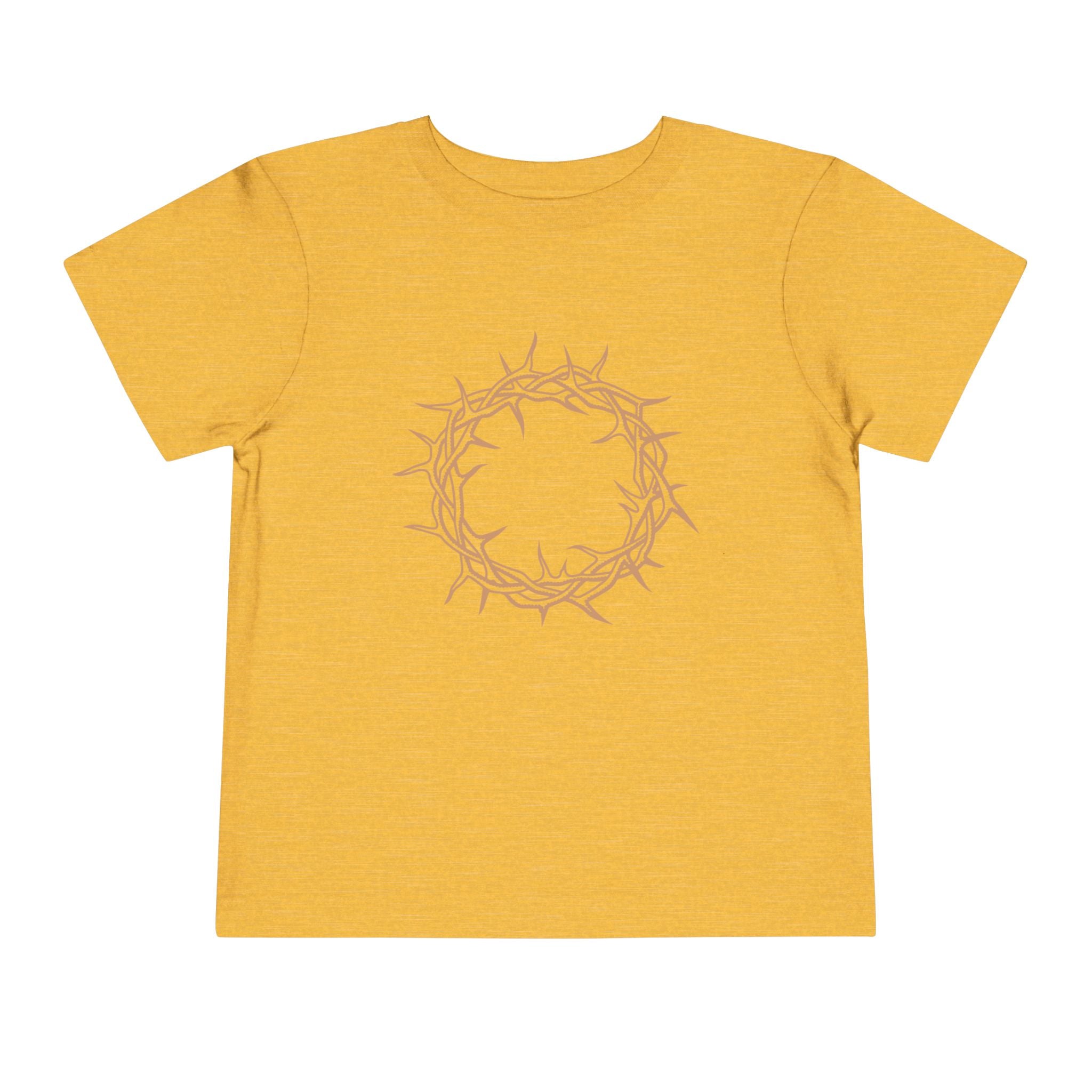 Toddler T-Shirt -- Christian Theme -- Crown of Thorns (Light Red)