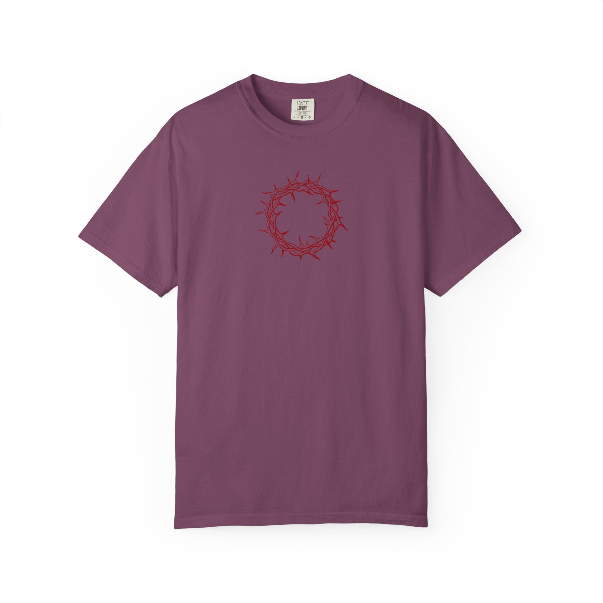 Relaxed T-Shirt -- Christian Theme -- Crown of Thorns (Red)