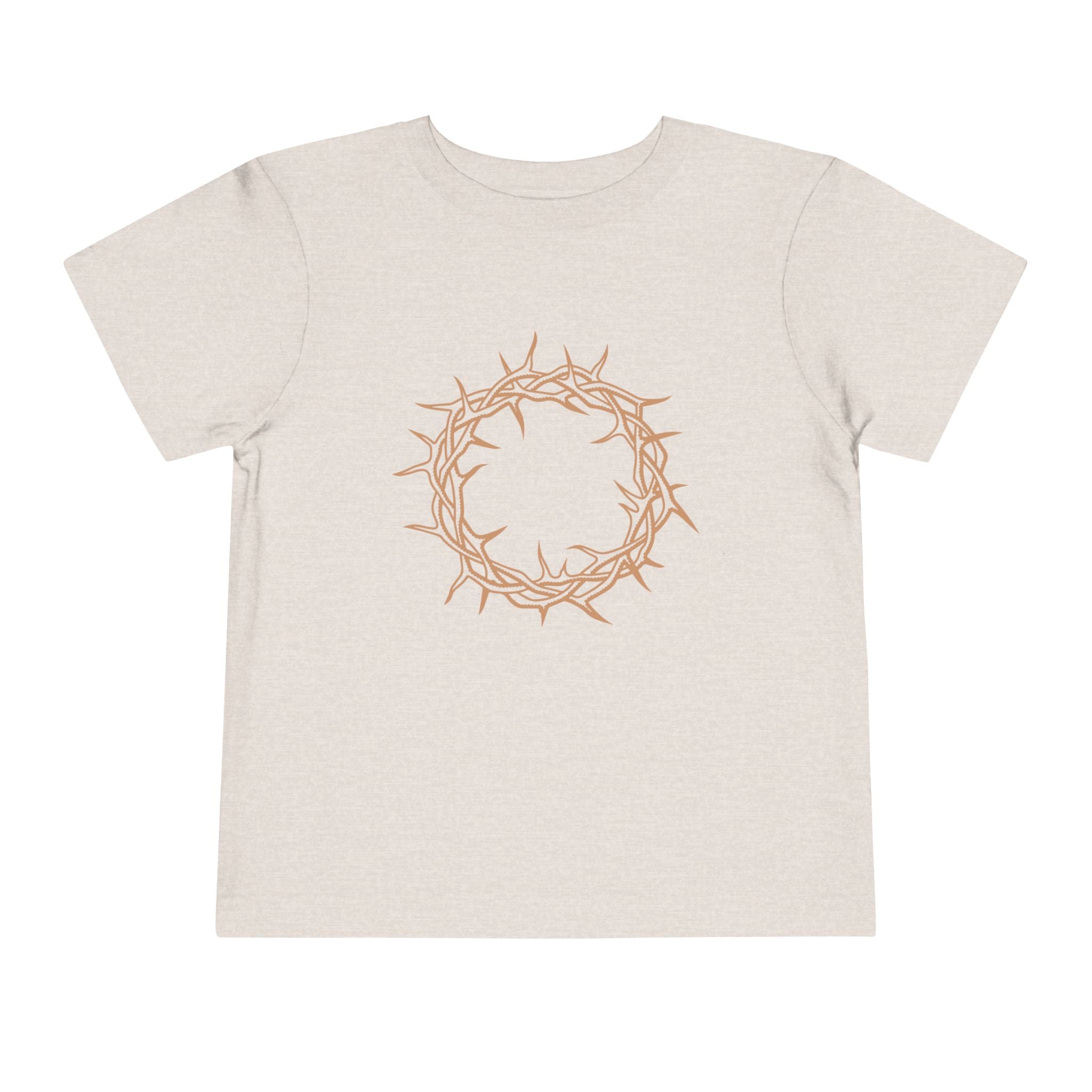 Toddler T-Shirt -- Christian Theme -- Crown of Thorns (Light Red)