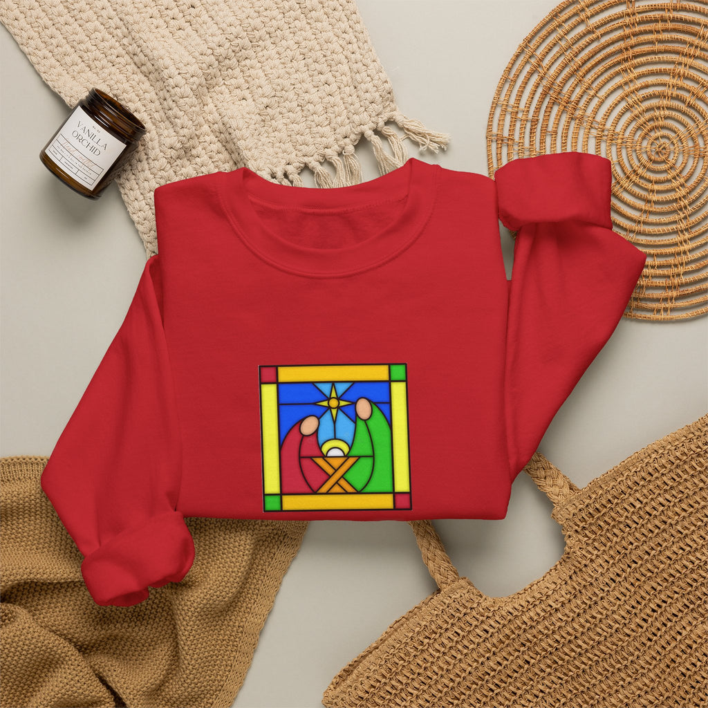 Crewneck Sweatshirt -- Christian Theme -- Jesus Nativity
