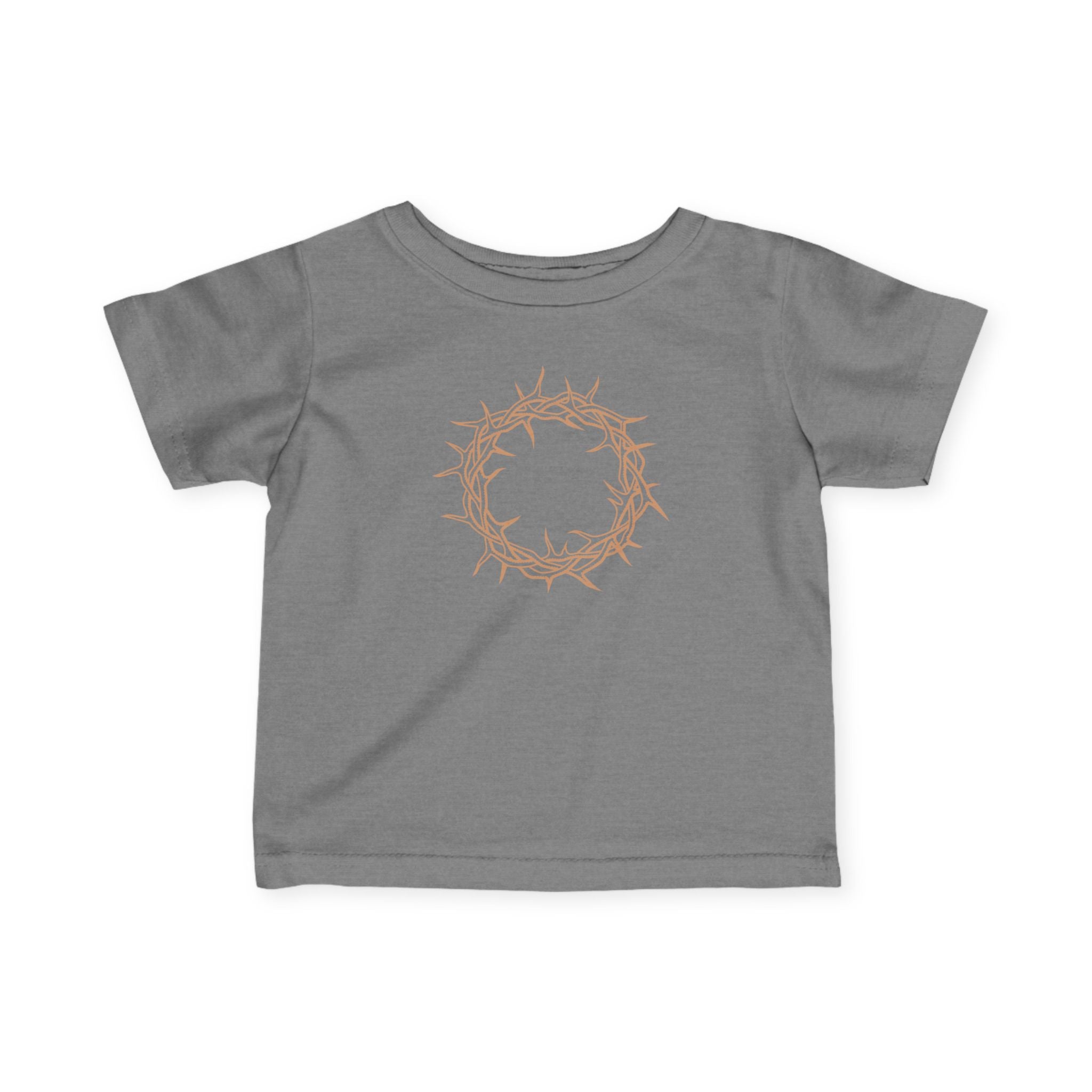 Infant T-Shirt -- Christian Theme -- Crown of Thorns (Light Red)