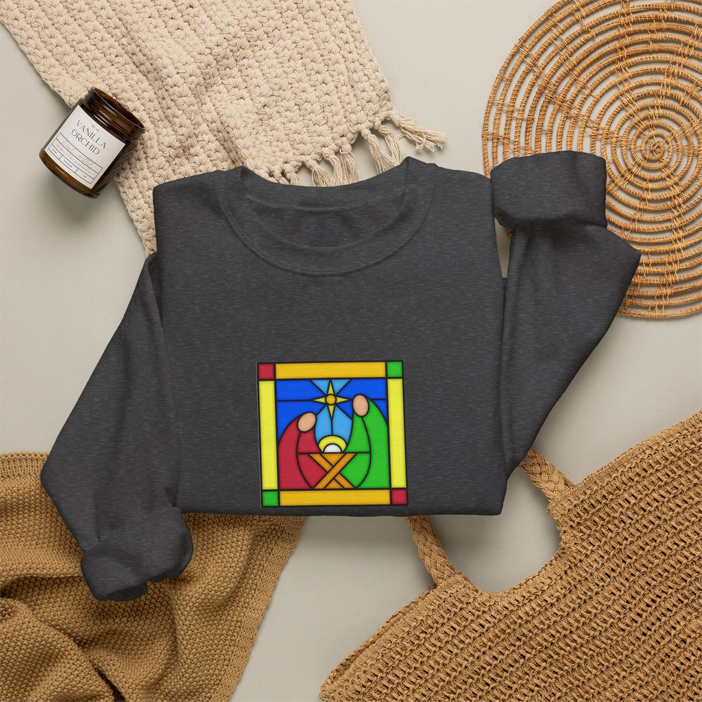 Crewneck Sweatshirt -- Christian Theme -- Jesus Nativity
