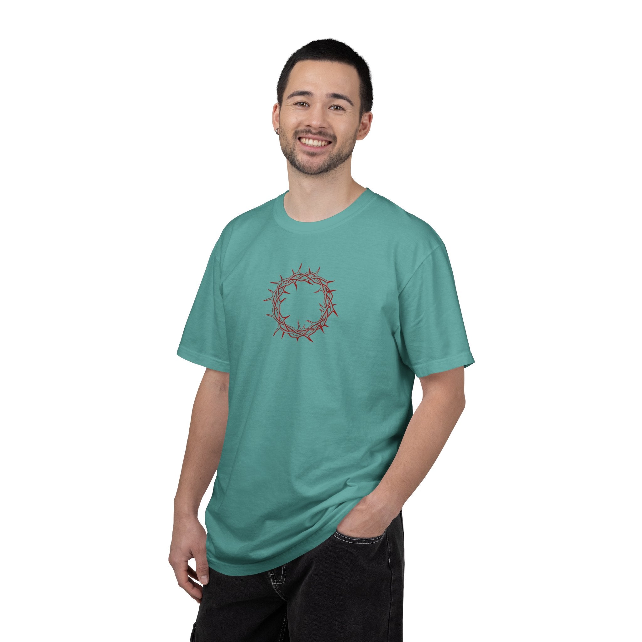 Relaxed T-Shirt -- Christian Theme -- Crown of Thorns (Red)