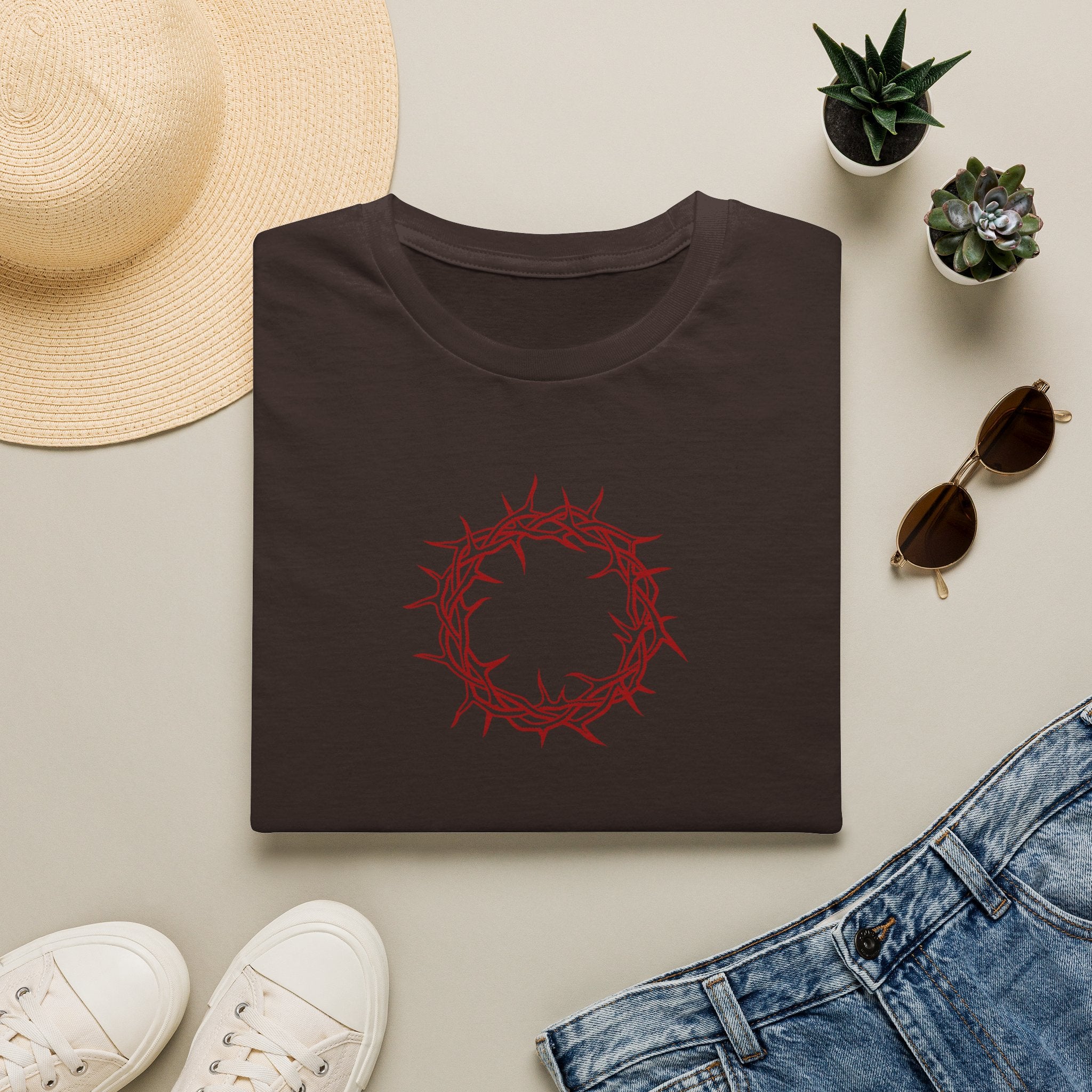 Softstyle T-Shirt -- Christian Theme -- Crown of Thorns (Red)